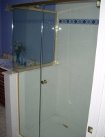 Frameless Door and Panel with return