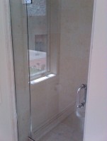 Frameless door and panel